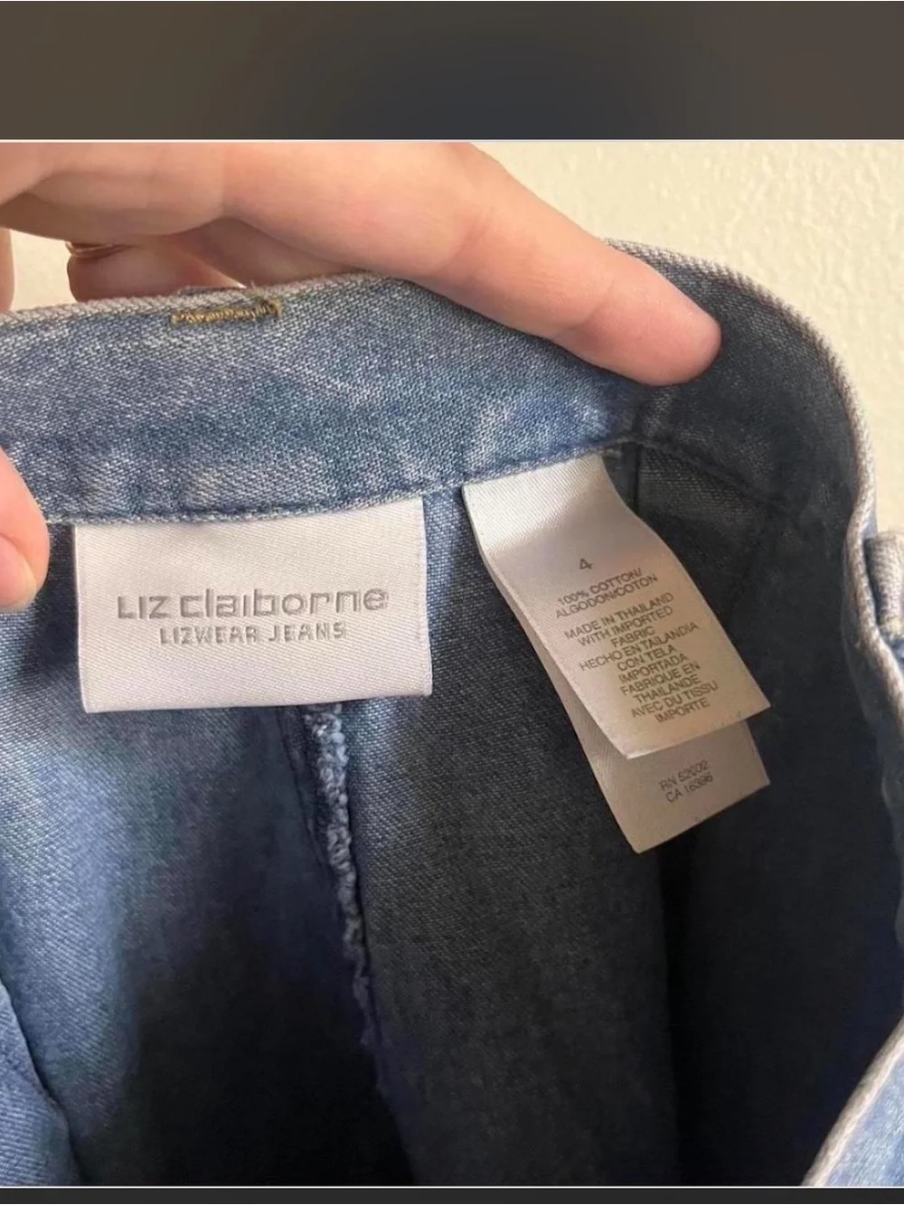 100% Cotton Authentic Vintage 90s Mom Jeans High Waisted Liz Claiborne Jeans
